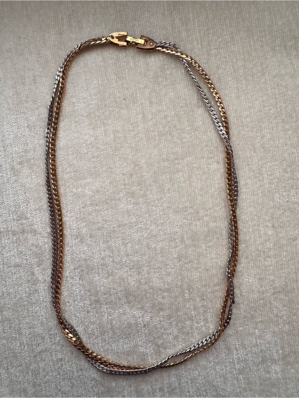 Vintage Avon Gold & Silver Twist Chain